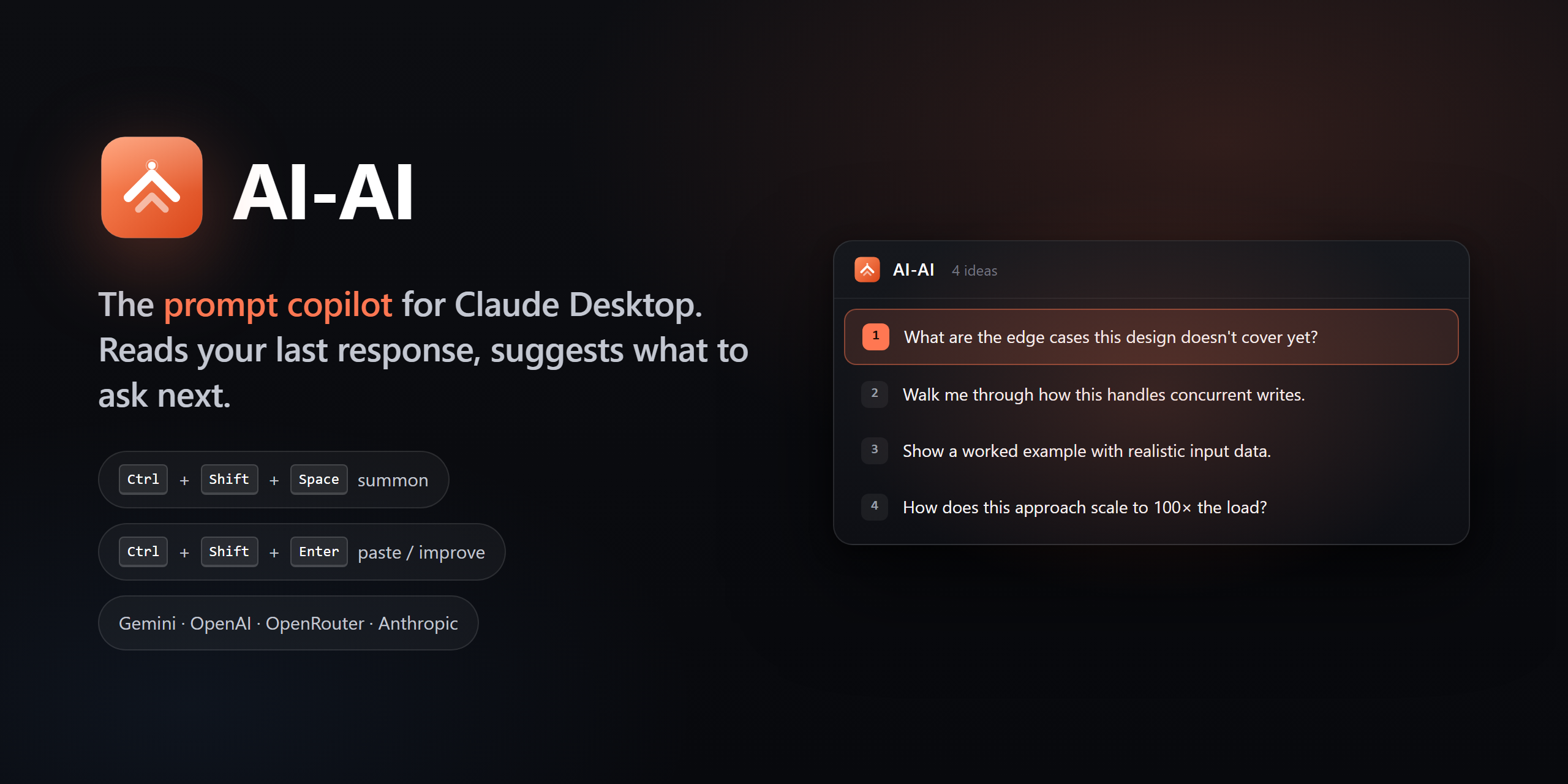AI-AI - prompt copilot for Claude Desktop
