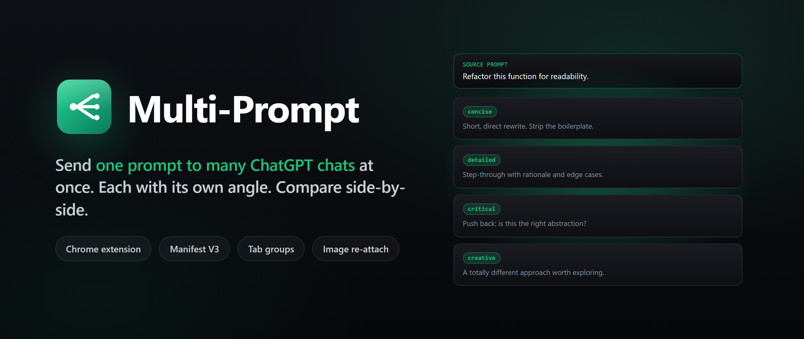 Multi-Prompt for ChatGPT